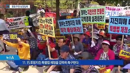 “포항 지진 특별법 만들라” 포항 시민들 국회 앞 상경 집회
