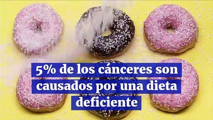 5% de los cánceres son causados por una dieta deficiente
