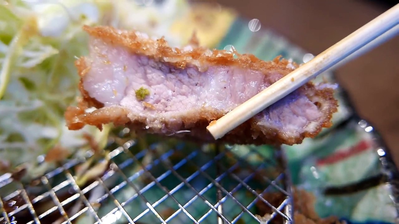 Street Food Market Discovery | Japanese Food - FRIED PORK CUTLET Tonkatsu Tokyo Japan