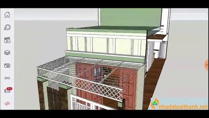 Mẫu nhà cấp 4 + gác lửng Dt 4.5 x 15m siêu đẹp