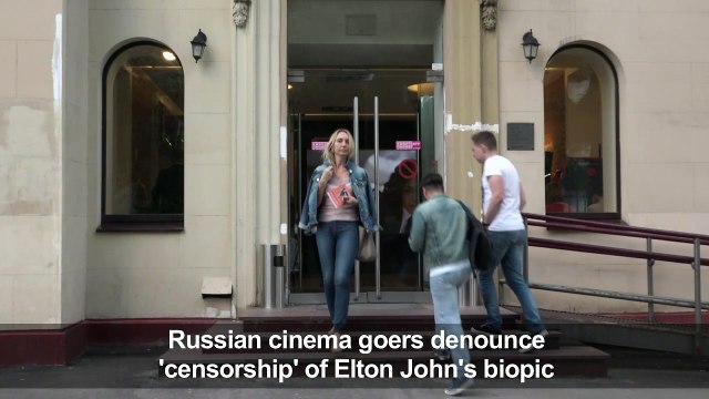 Russian cinema goers denounce 'censorship' of Elton John biopic