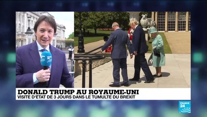 Accueil royal pour la première journée de Trump au Royaume-Uni