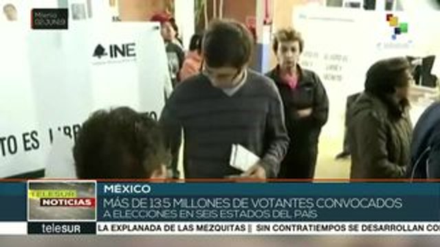 Convocan a 13.5 millones de mexicanos en elecciones de seis estados