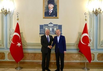 İçişleri Bakanı Soylu, AB Komiseri Avramopoulos'u kabul etti