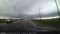 Lightning Striking During Drive