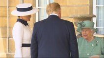 Trump y Melania han iniciado este lunes su visita a Reino Unido