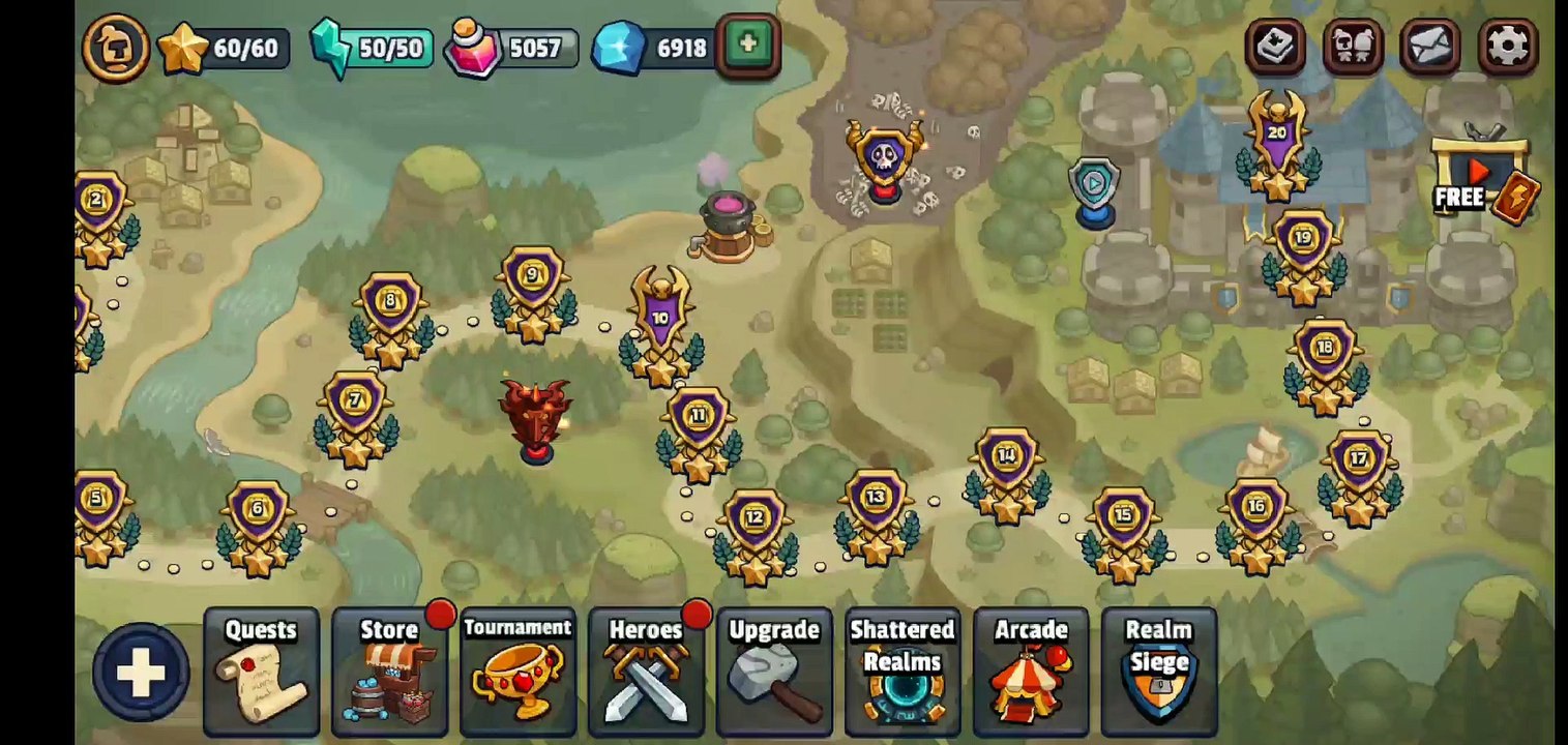 Realm Defense - Hero Legends : World 1 Level 18