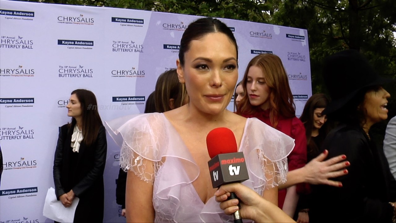 Lindsay Price Interview 18th Annual Chrysalis Butterfly Ball Red Carpet