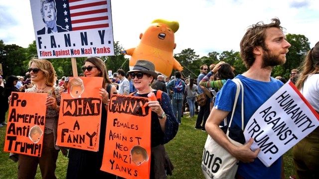 Trump UK visit: US president stirs controversy