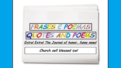 Funny news: Church sell blessed ice! [Quotes and Poems]