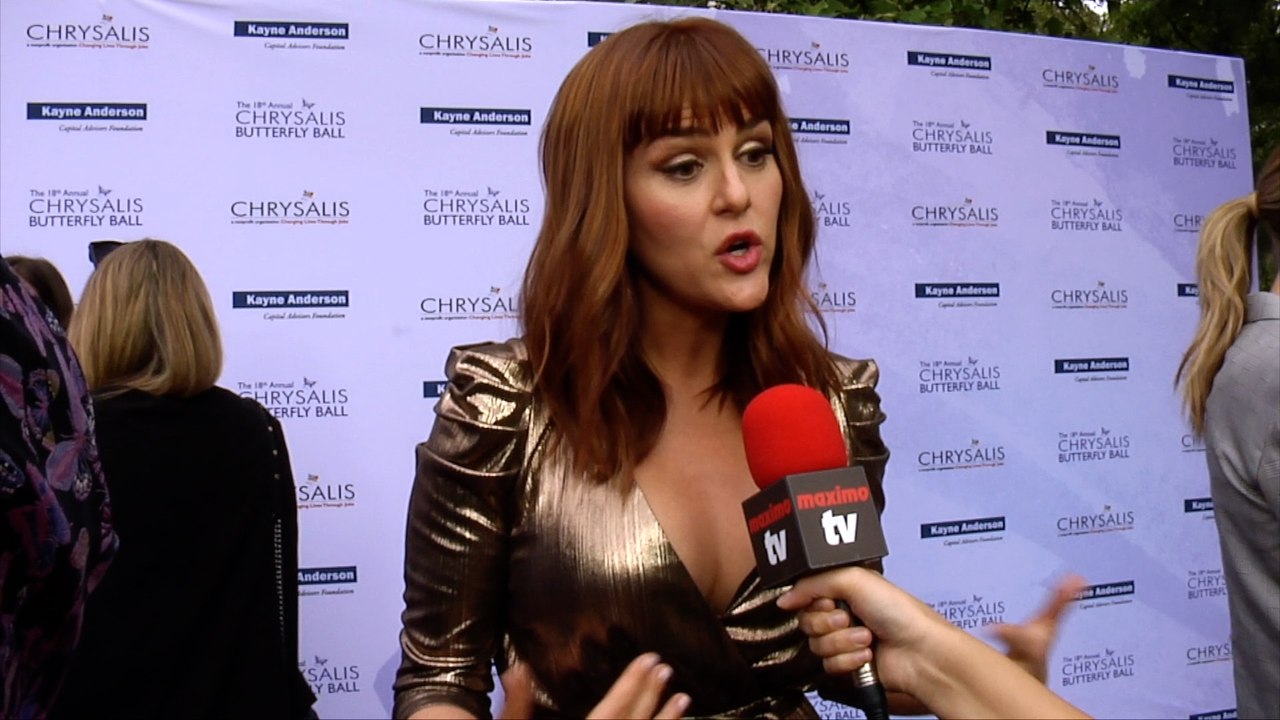 Sara Rue Interview 18th Annual Chrysalis Butterfly Ball Red Carpet