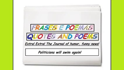Funny news: Politicians will swim again! [Quotes and Poems]