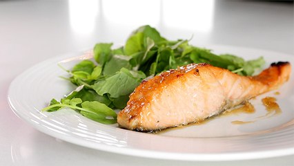 Saumon laqué à l'érable et au gingembre