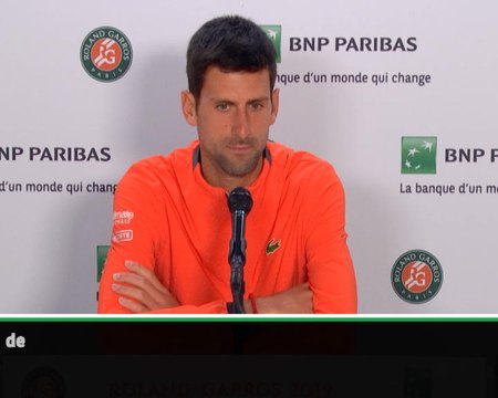 Roland-Garros - Djokovic : Proche de mon meilleur niveau sur terre battue