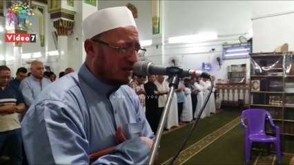 شاهد.. تلاوة إمام صلاة التراويح بأكبر مساجد بنى سويف بالقراءات العشر