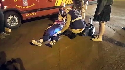 Colisão de trânsito deixa jovem ferida no Bairro São Cristóvão