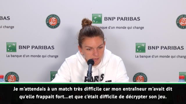 Roland-Garros - Halep : Cela s'est même mieux passé que prévu