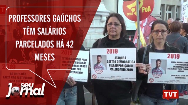 Professores gaúchos têm salários parcelados há 42 meses