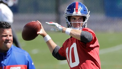 Shaun O'Hara on catching passes from Eli Manning: 'That ball is on fire'