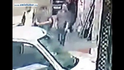 Mağaza önündeki ütüyü böyle çaldı