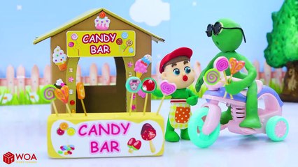 SUPERHERO BABY FINGER FAMILY SWEET TOYS  Stop Motion Cartoons Animation