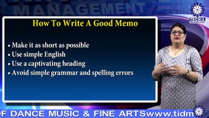 Office Memorandum ||  Ms. Keenika Saini || BBA || TIAS || TECNIA TV