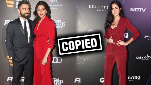 Katrina Kaif COPIES Anushka Sharma GQ Best Dressed Pant Suit 2019