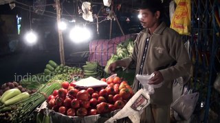 Vegetable shop, Lake Market, Kolkata