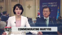 Moon has lunch with family members of patriotic martyrs