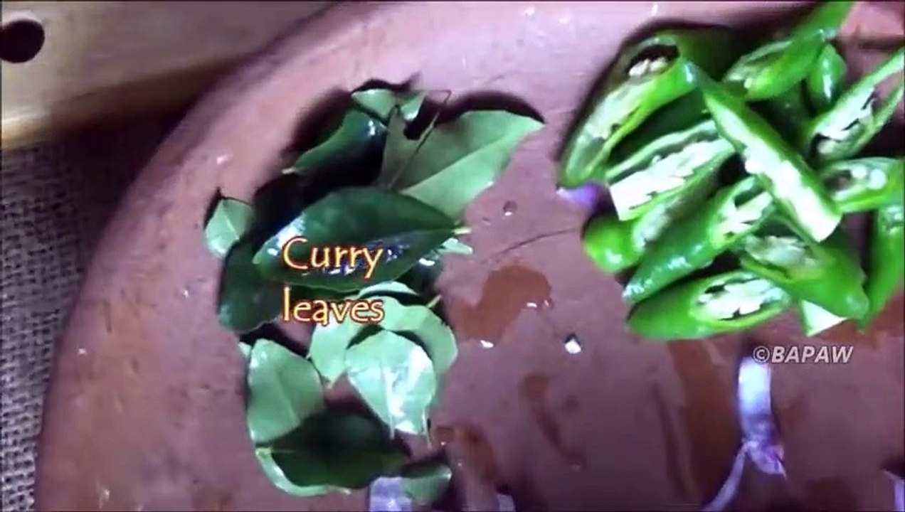 Sain Village Aliments  Cuisson, la Gourde de Curry dans mon Village par ma Maman