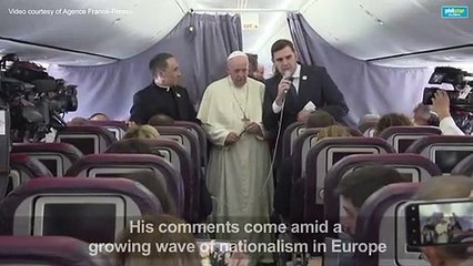 Pope calls on politicians not to 'sow hate'