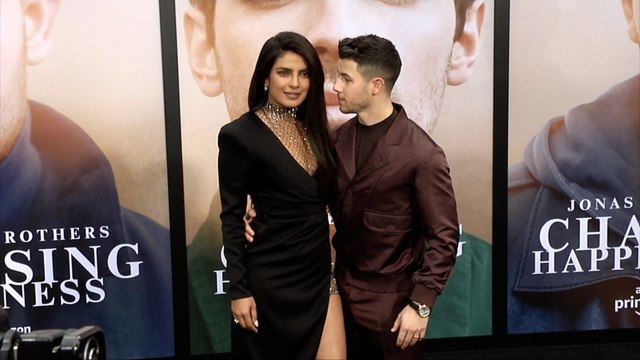 Priyanka Chopra and Nick Jonas Jonas Brothers' Chasing Happiness World Premiere
