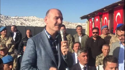 ŞIRNAK Bakan Soylu, Kato'da Mehmetçikle bayramlaştı