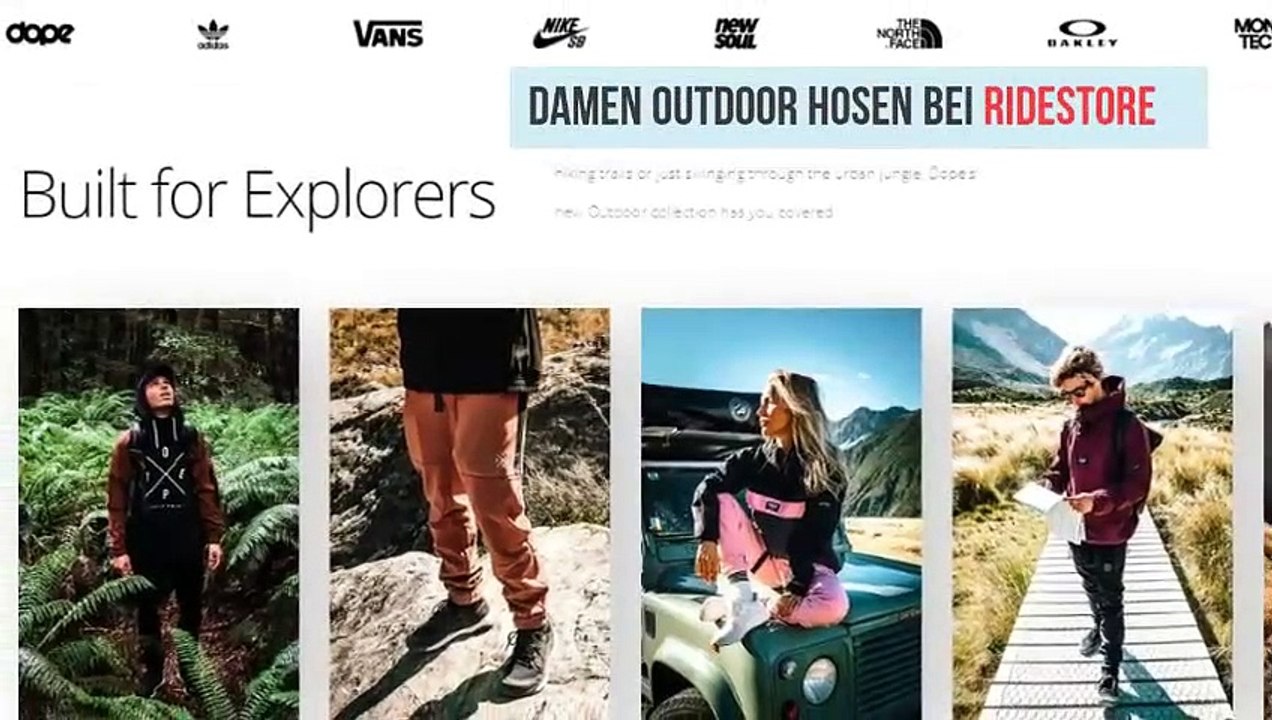 Outdoor Hosen Damen bei Ridestore