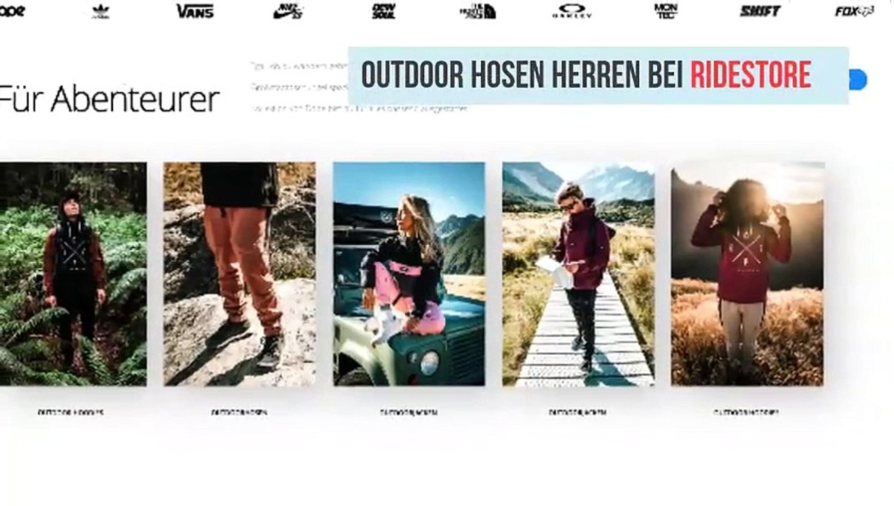 Outdoor Hosen Herren bei Ridestore