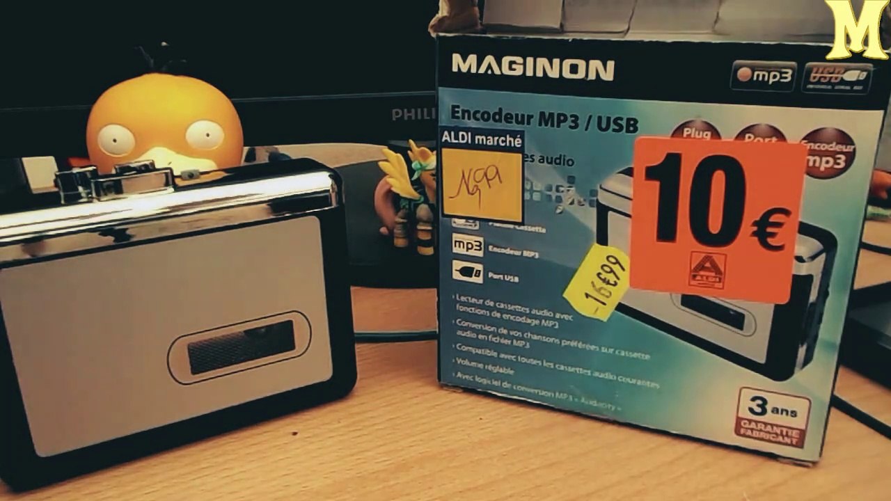 Lecteur de cassettes audio + encodeur MP3 Maginon (Aldi)