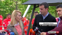 Report TV - Bashkia e Tiranës ndihma për banorët e Korçës, Veliaj: Do rindërtojë disa shtëpi