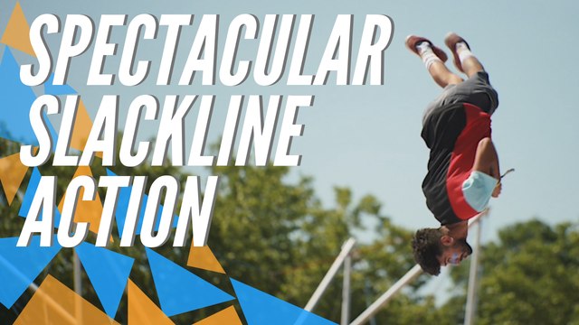 Triple frontflip on a Slackline | Best of GIBBON World Slackline Masters 2019 in Stuttgart (GER)