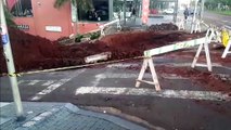 Trecho da Rua Catanduvas é fechado para obras no São Cristóvão