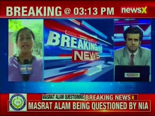 Masrat Alam being questioned by NIA team about his associates