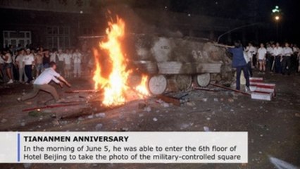 Iconic 'Tank Man' image was luck, says photographer (C)