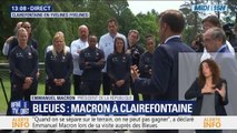 Emmanuel Macron aux Bleues: 