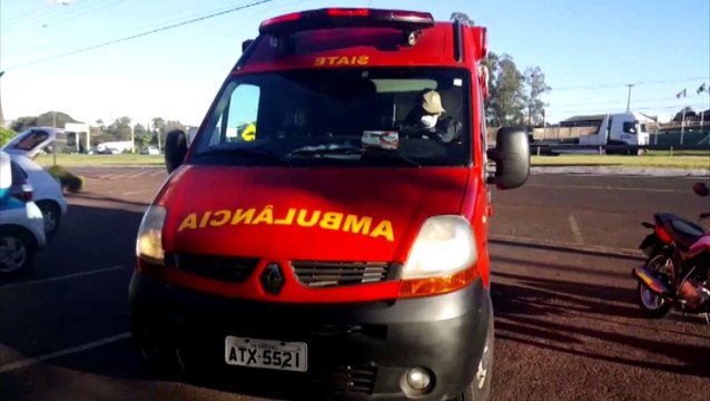 Jovem de 20 anos se fere em acidente na marginal da BR-277