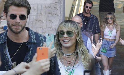 فيديو التحرش بمايلي سايروس أمام زوجها بشكل مفاجئ.. وهذا رد فعله!