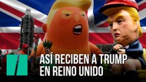 Así reciben a Donald Trump en Reino Unido
