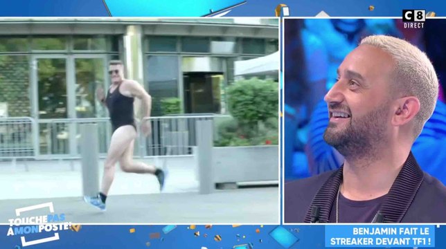 Benjamin Castaldi en petite tenue devant TF1 - ZAPPING PEOPLE DU 04/06/2019