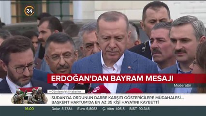 Erdoğan'dan Bayram Mesajı