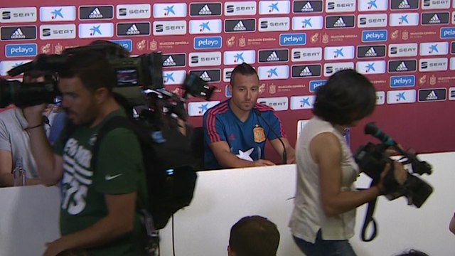 Rueda de prensa del futbolista Santi Cazorla