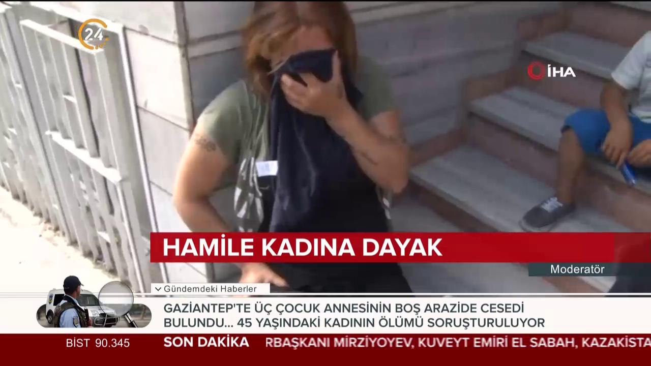 6 aylık hamile kadını amcası sokak ortasında dövdü
