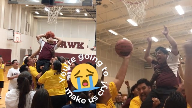 Boy With Cerebral Palsy Lifted From Wheelchair To Score First Basket